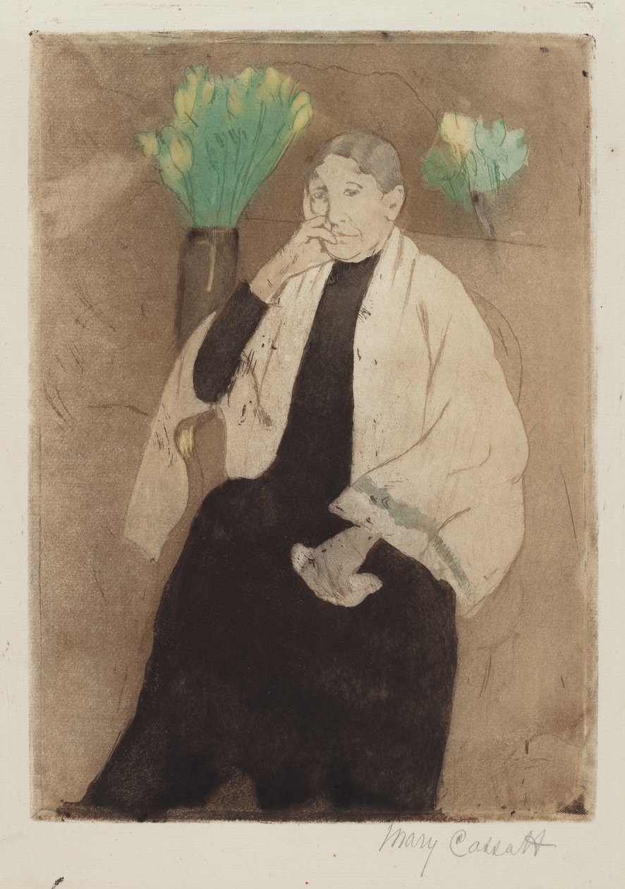 Et Portræt af Kunstnerens Moder af Mary Cassatt