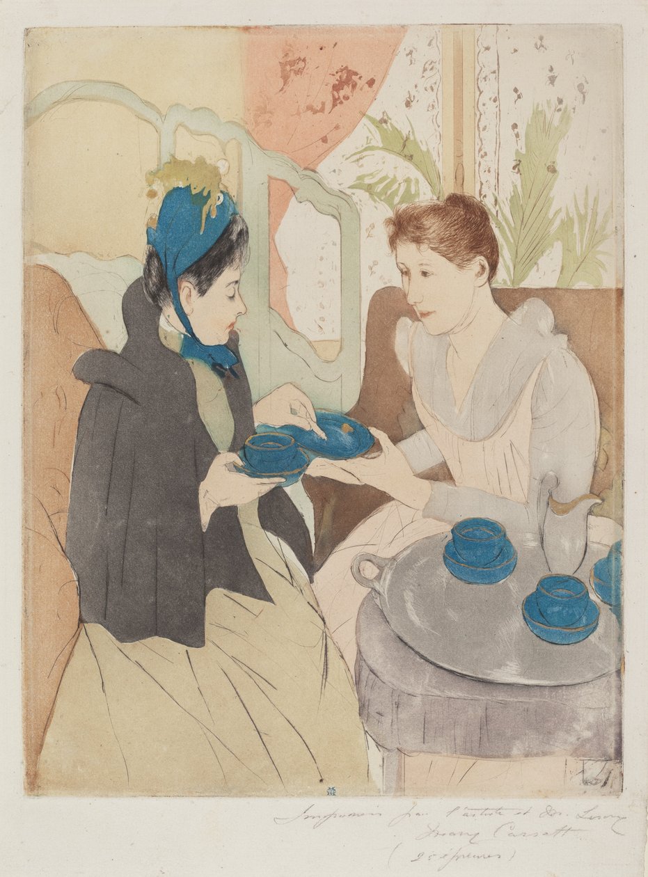Afternoon Tea Party af Mary Cassatt