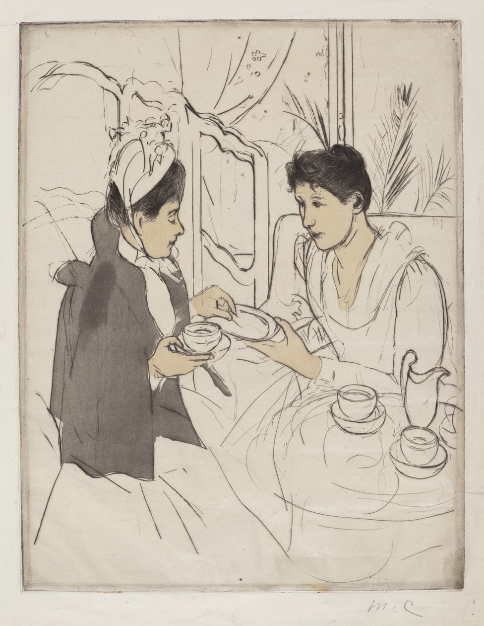 Afternoon Tea Party af Mary Cassatt