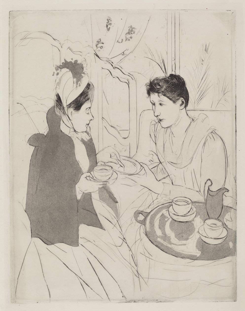 Afternoon Tea Party af Mary Cassatt