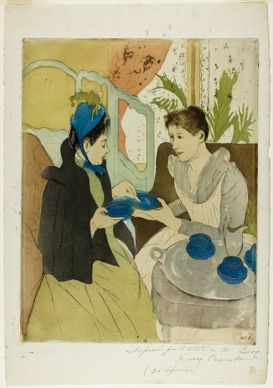 Afternoon Tea Party af Mary Cassatt