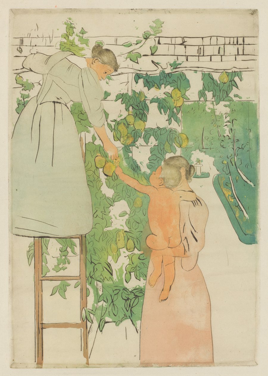 Indsamling af frugt, ca. 1893. af Mary Cassatt
