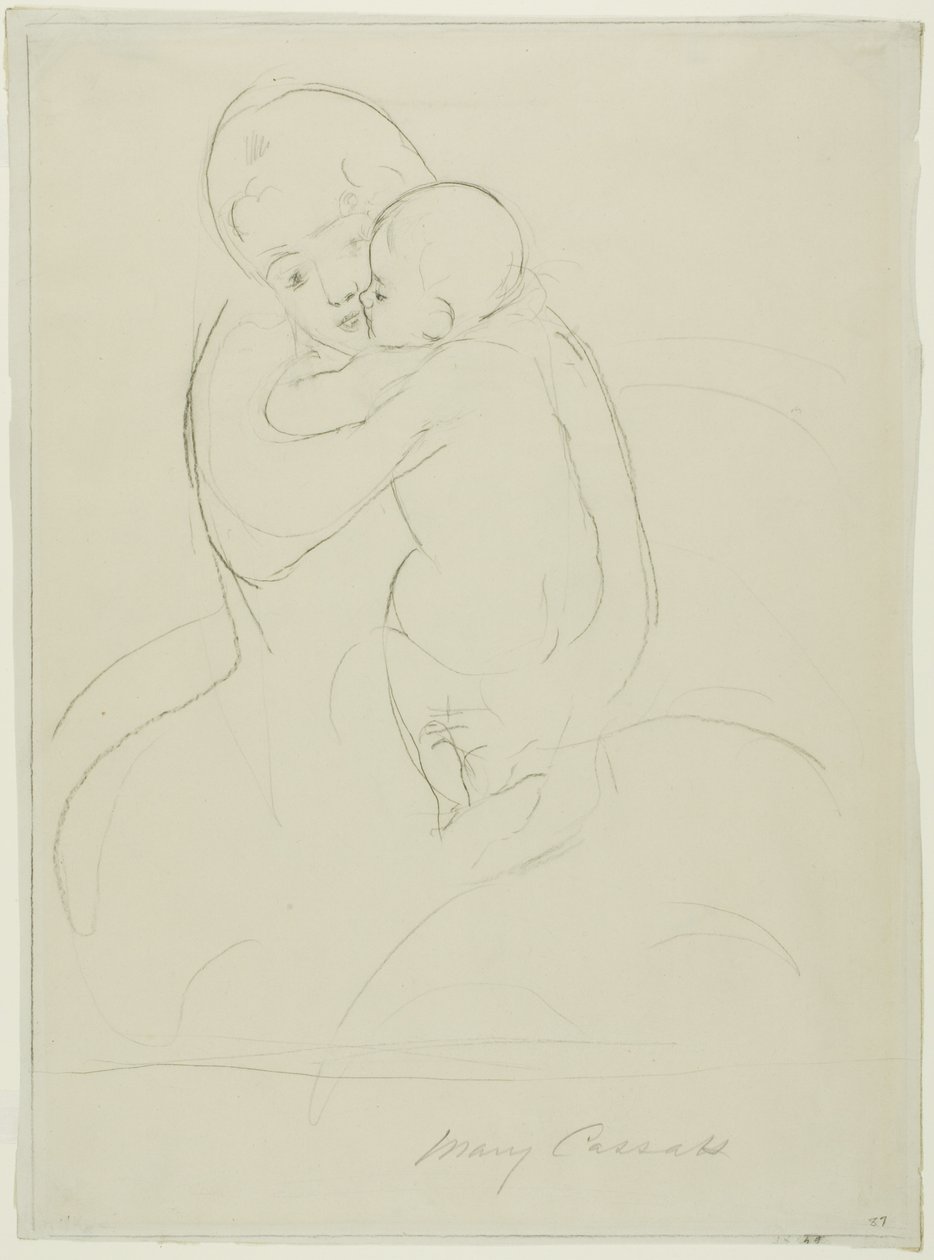 Moderlig kærtegn af Mary Cassatt