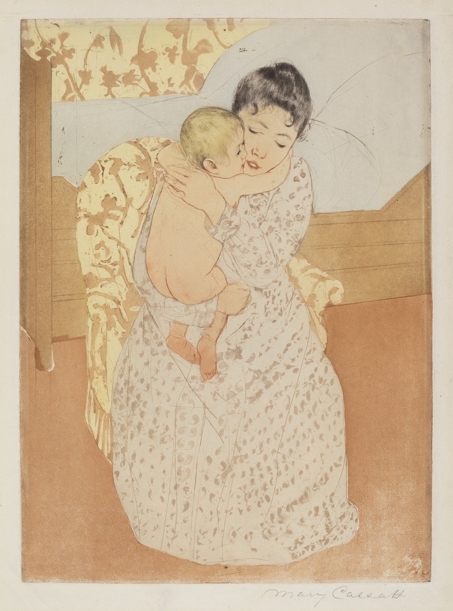 Moderkærtegn, ca. 1891. af Mary Cassatt