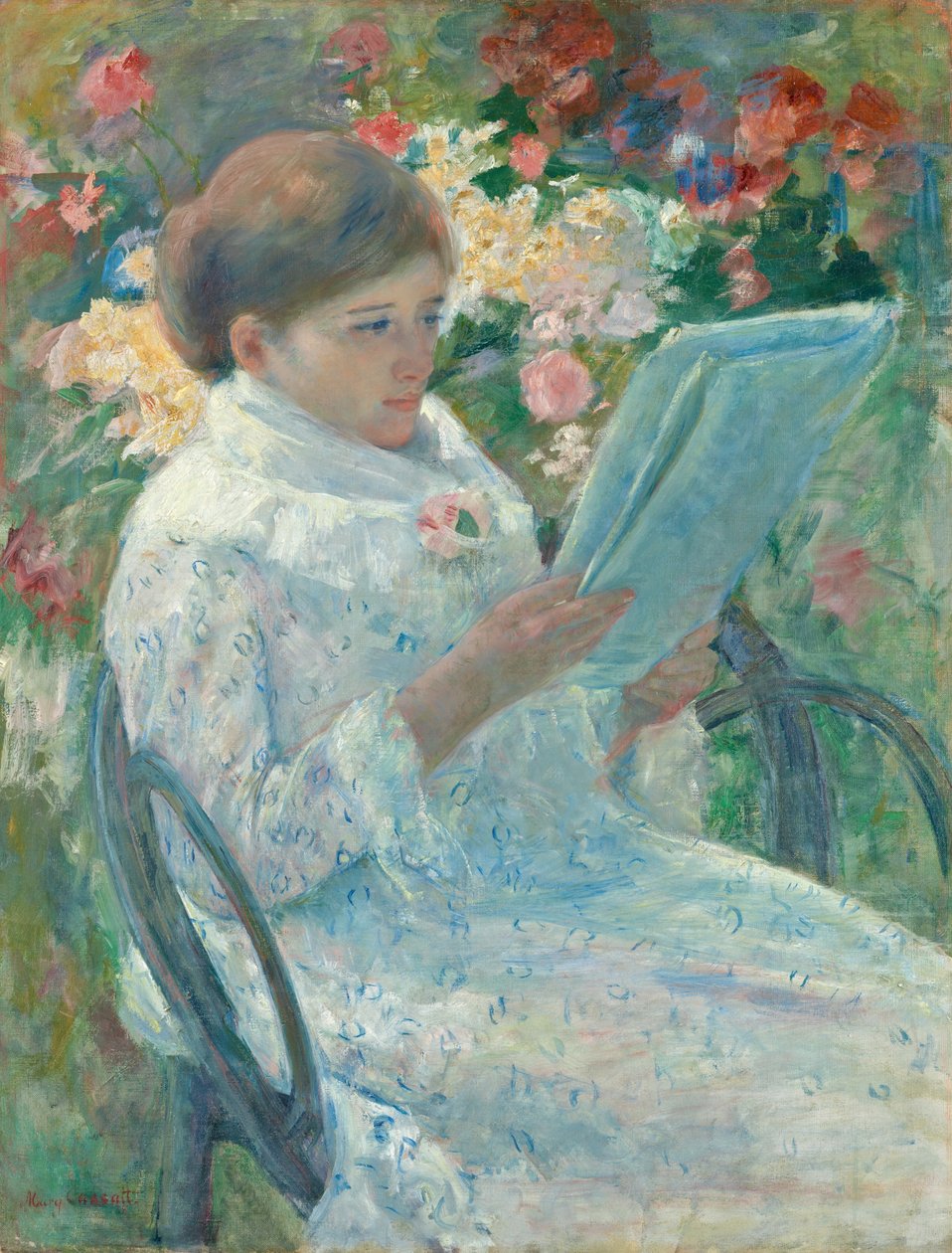 På en balkon, 187879. af Mary Cassatt