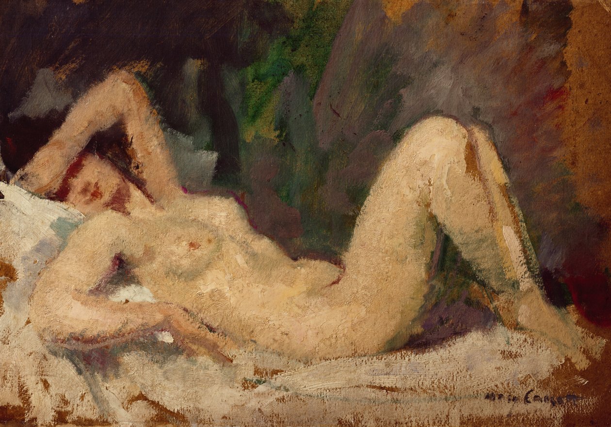 Liggende nøgen af Mary Cassatt