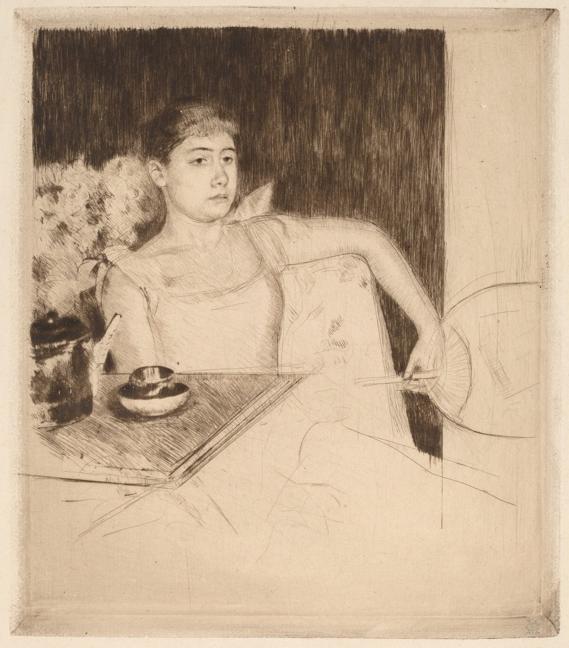 Te, c. 1890. af Mary Cassatt