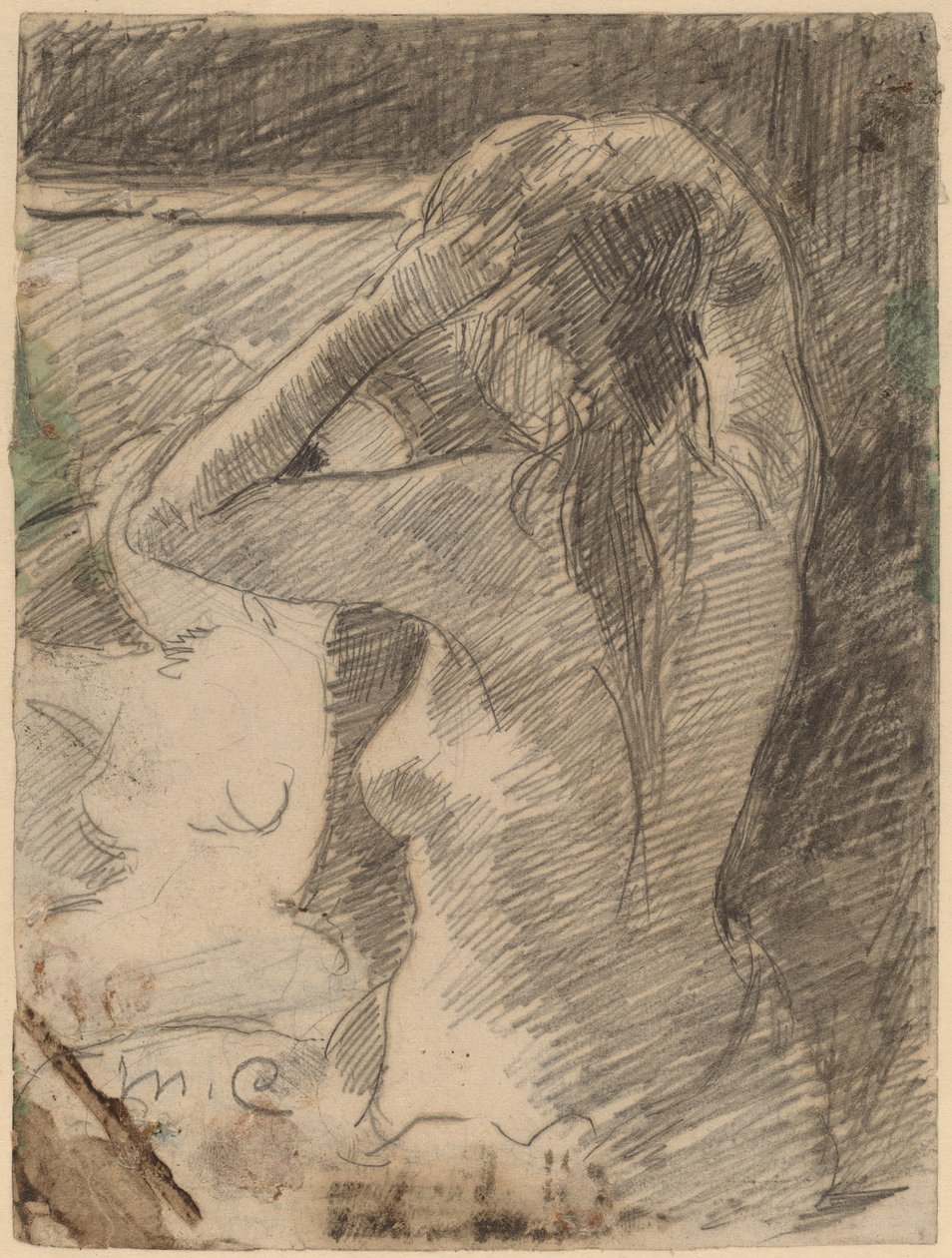 The Coiffure, ca. 1891. af Mary Cassatt