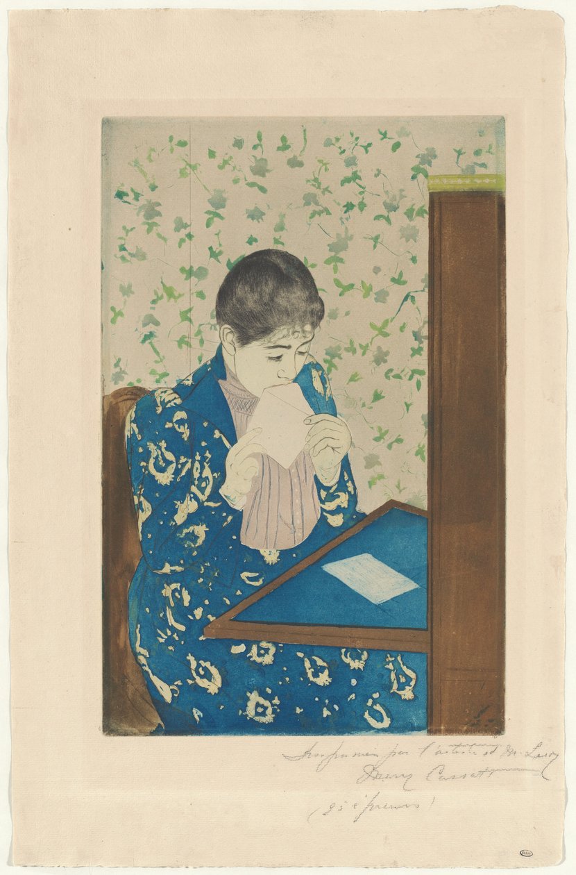 Brevet, 1890-1891. af Mary Cassatt