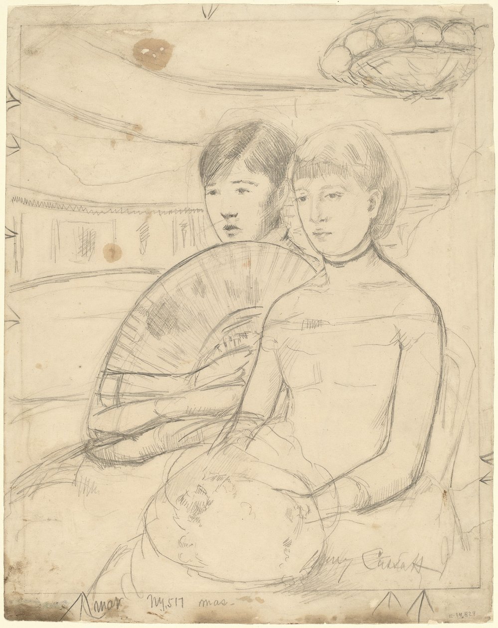 The Loge [recto] af Mary Cassatt