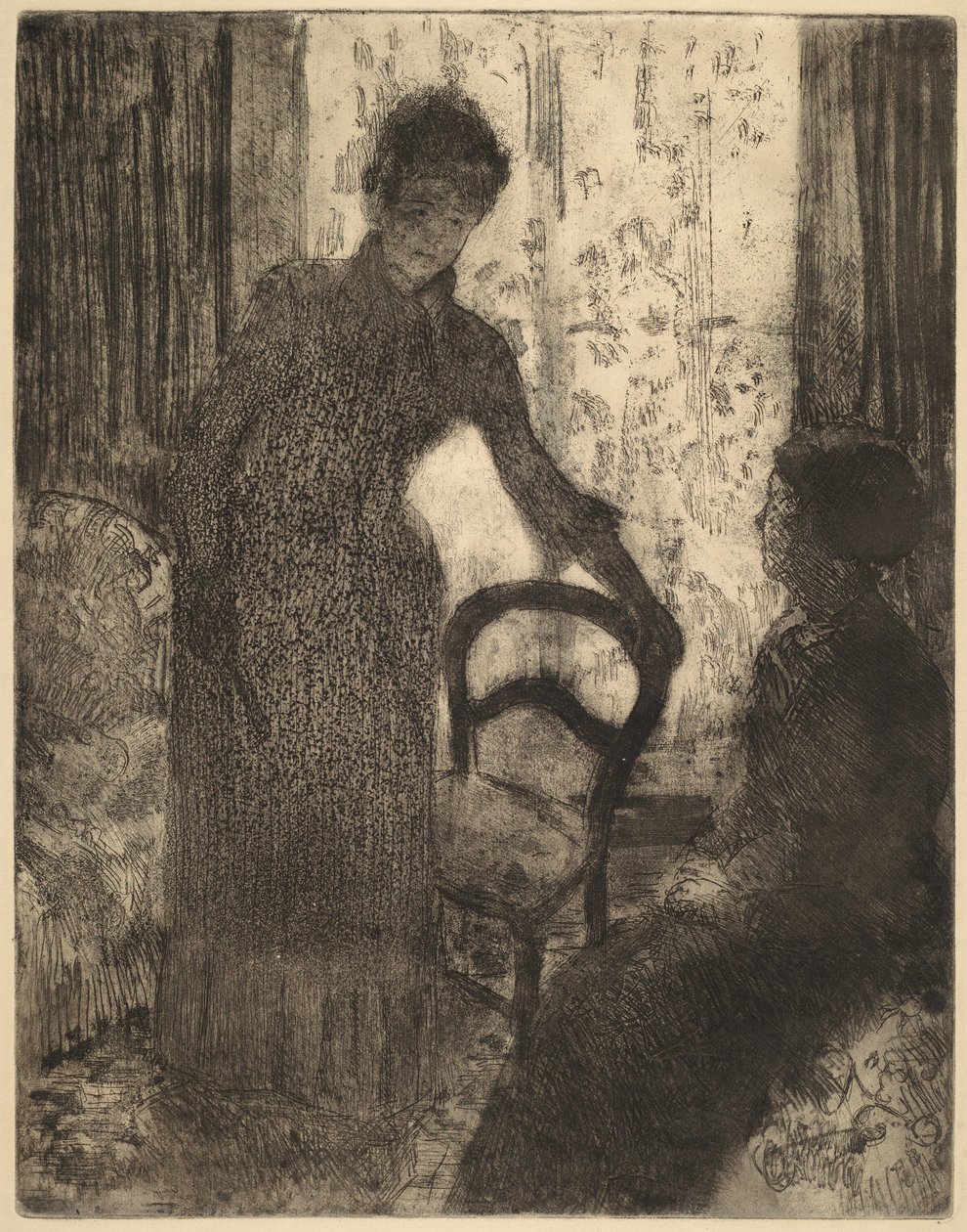Den besøgende af Mary Cassatt