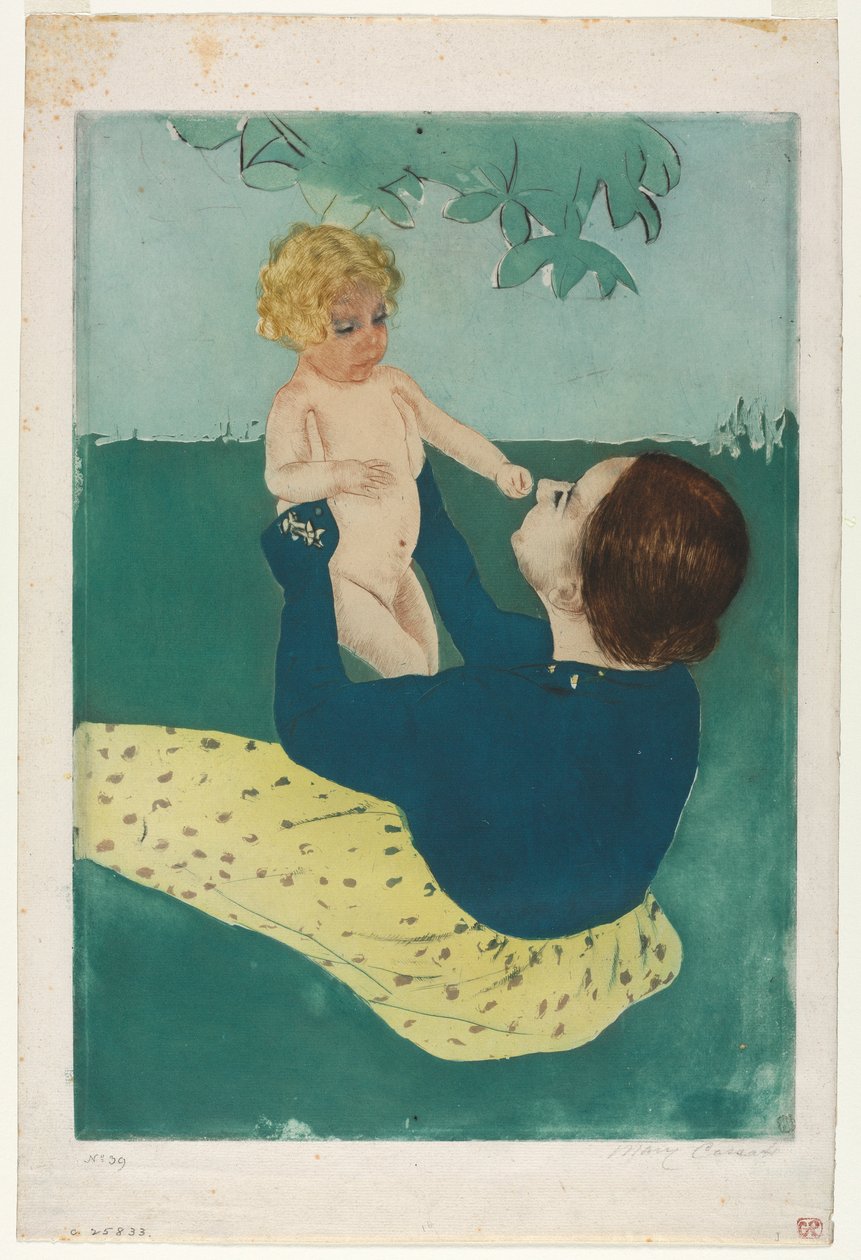 Under hestekastanjetræet, 1896-1897. af Mary Cassatt