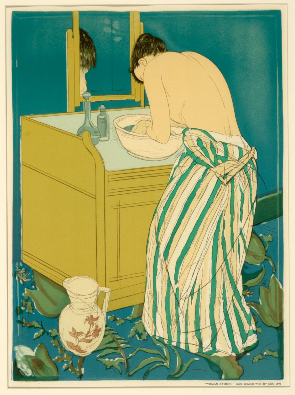 Kvinde i bad (plakat) af Mary Cassatt