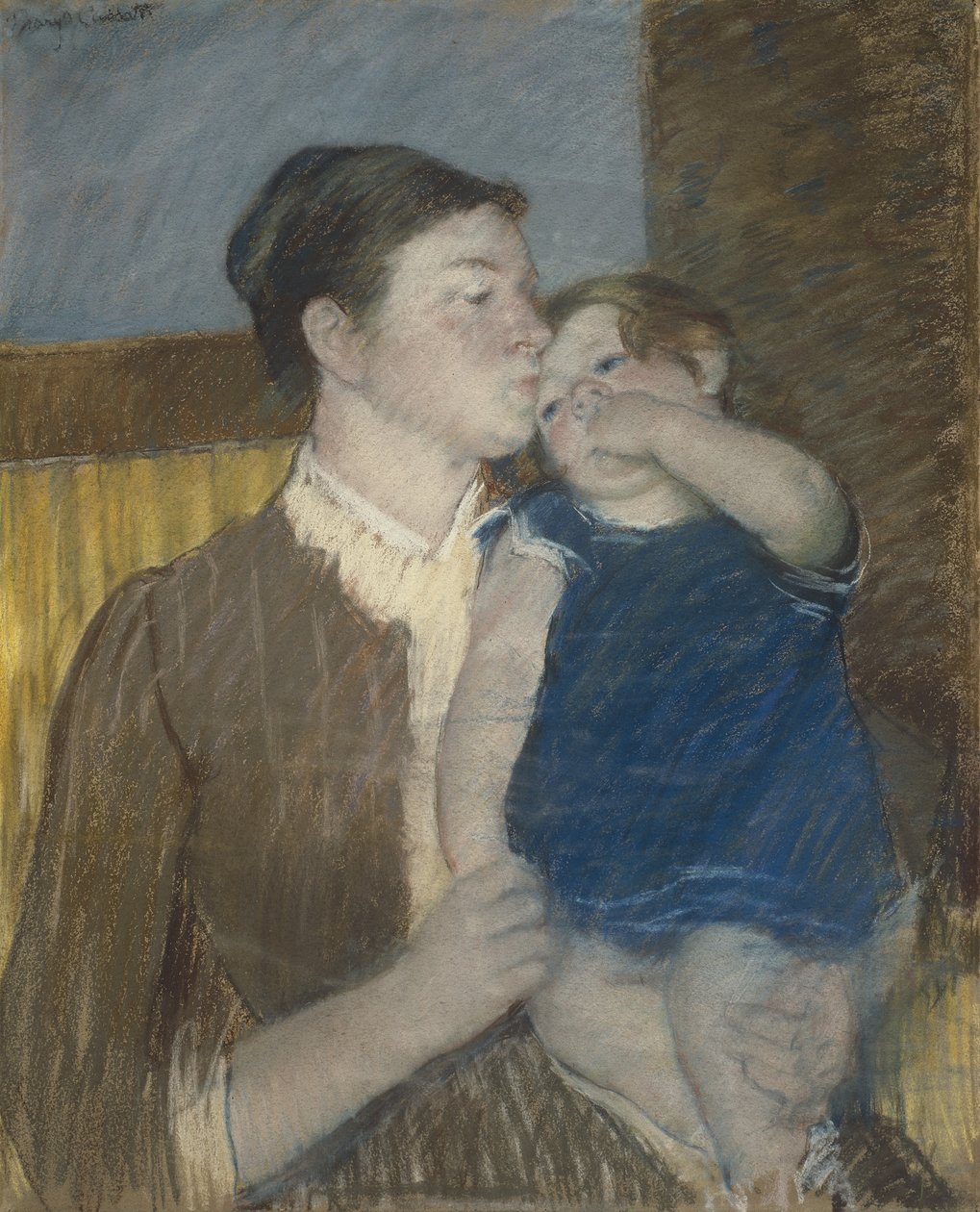 Ung Moder, 1888 af Mary Cassatt
