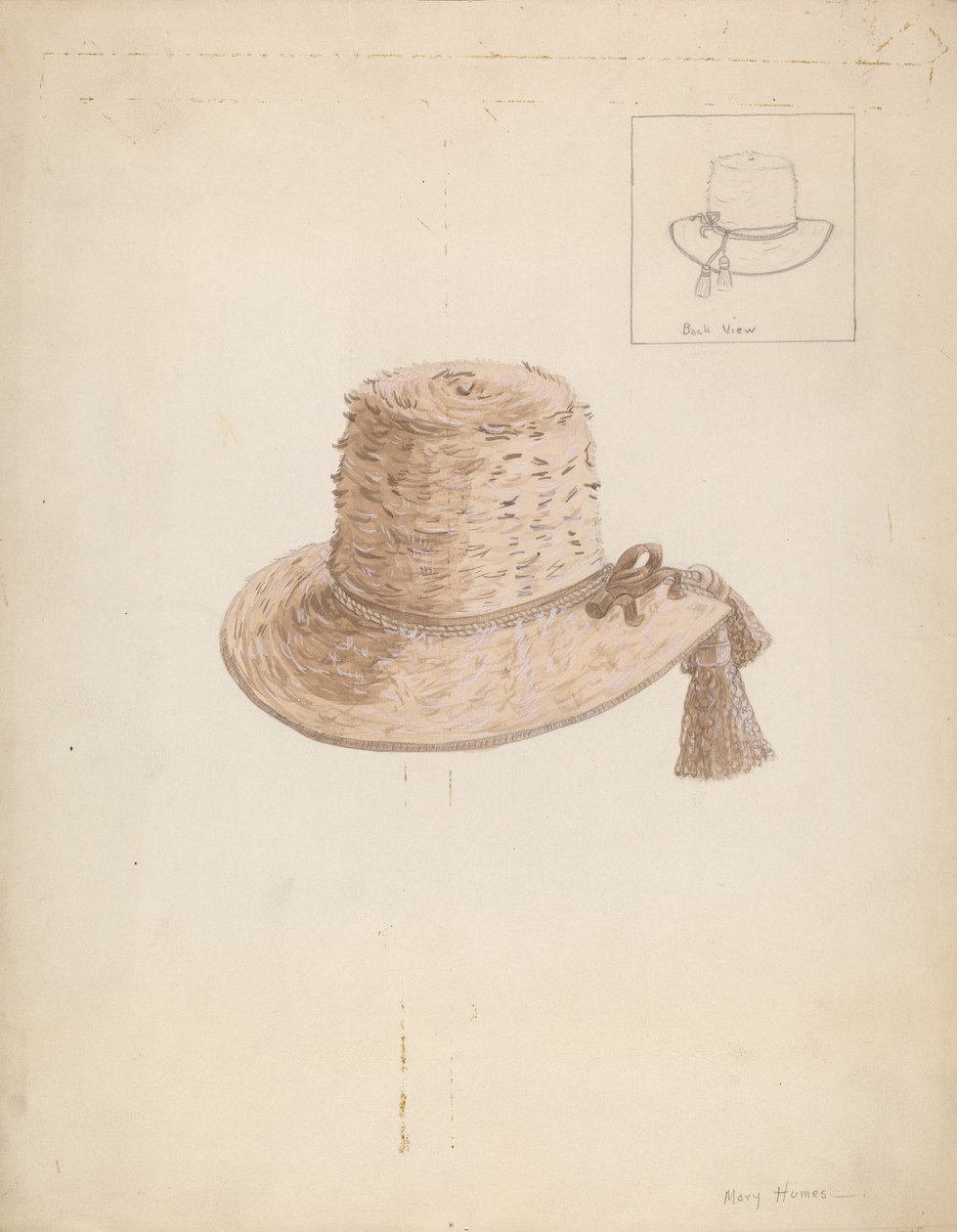 Drengehat, ca. 1936. af Mary E Humes
