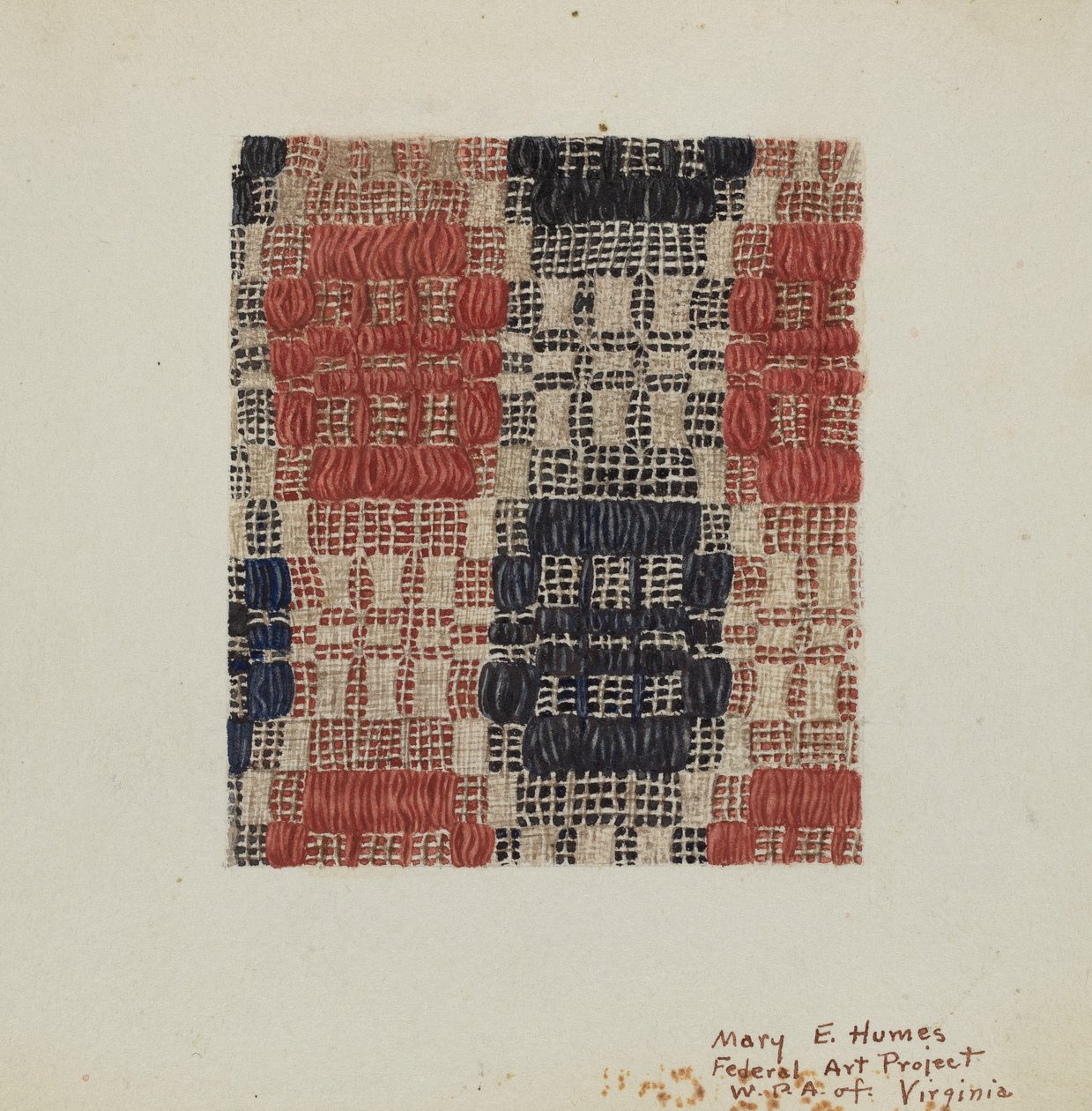 Coverlet, ca. 1938. af Mary E Humes