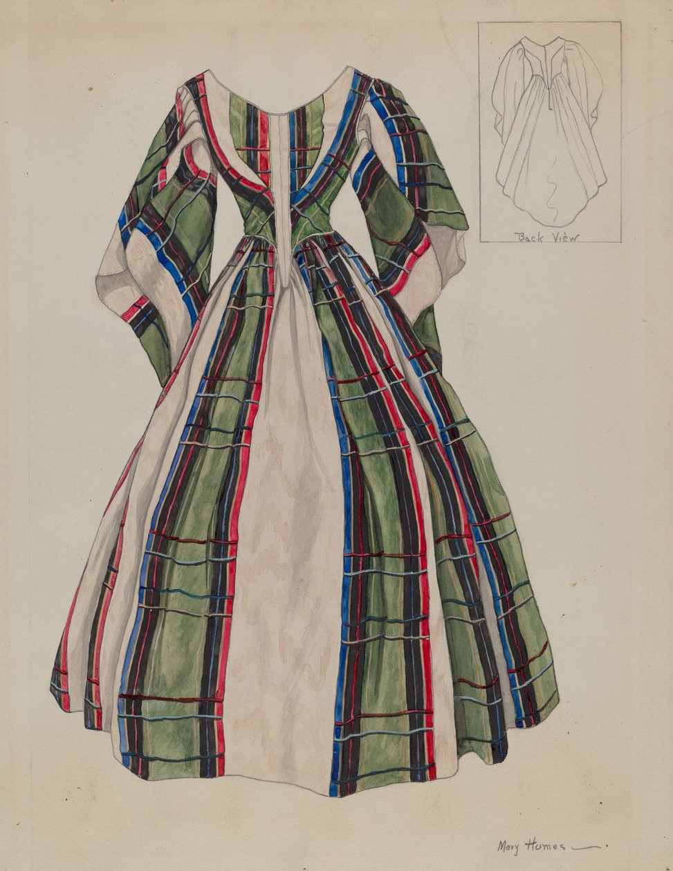 Kjole, c. 1937. af Mary E Humes