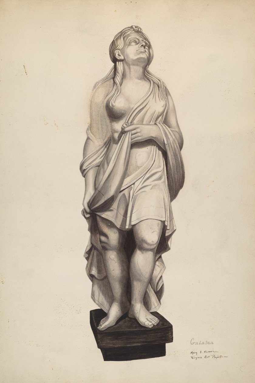 Galatea galionsfigur, ca. 1940. af Mary E Humes