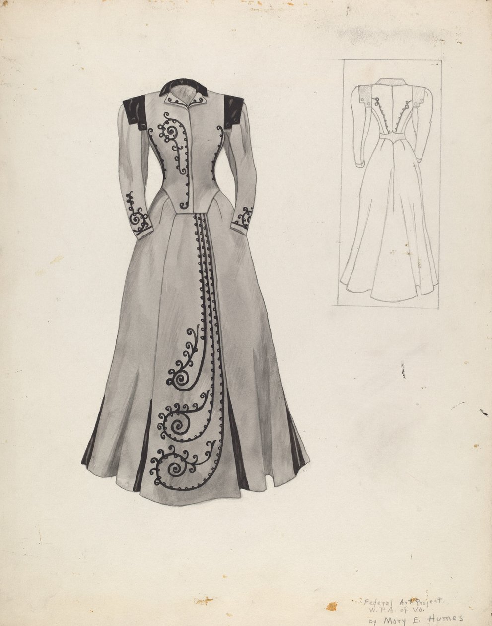 Dragtkostume, ca. 1937. af Mary E Humes