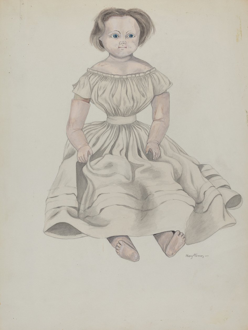 voksdukke, ca. 1936. af Mary E Humes