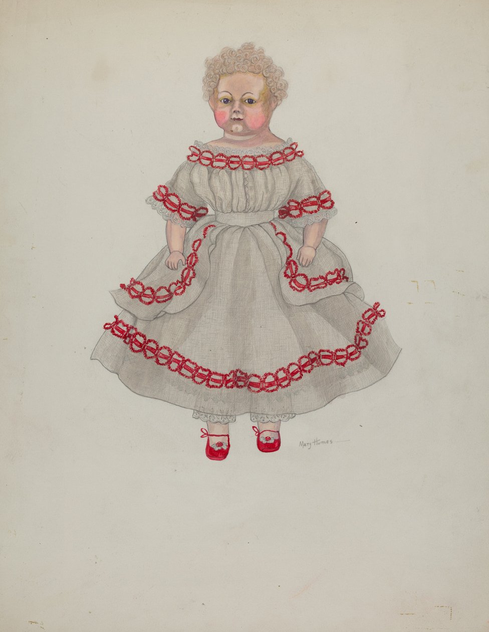 voksdukke, ca. 1936. af Mary E Humes