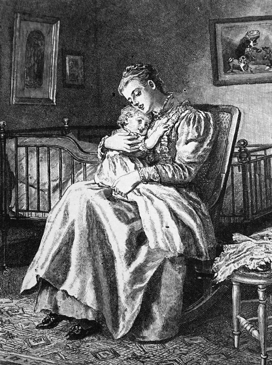 En mor, der nusser sit barn af Mary Ellen Edwards