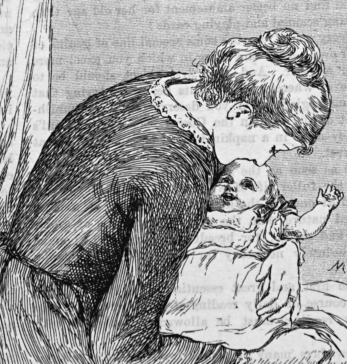 En mor, der nusser sit barn af Mary Ellen Edwards