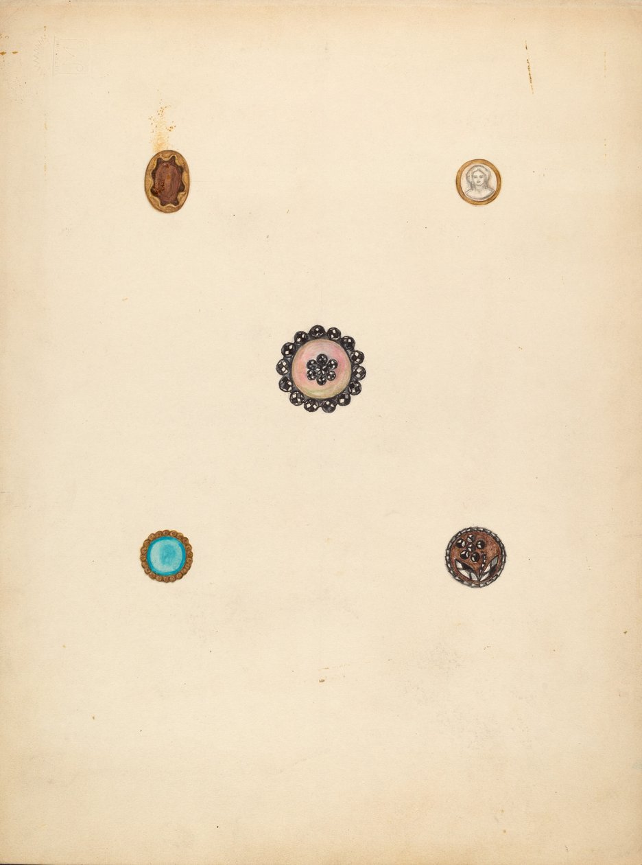 Knapper, c. 1940. af Mary Fitzgerald