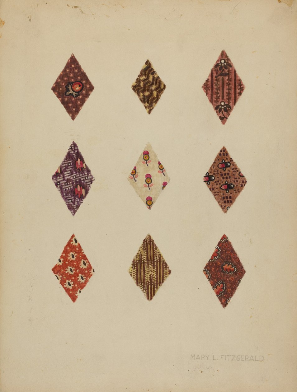 Quilt Patches, ca. 1937. af Mary Fitzgerald