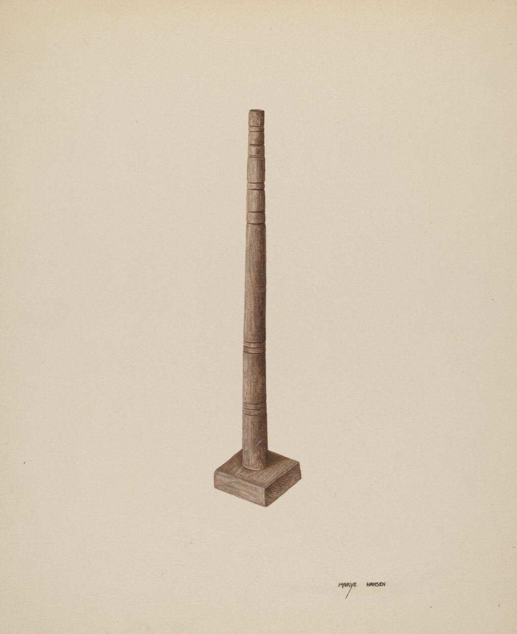 Lysestage, ca. 1940. af Mary Hansen