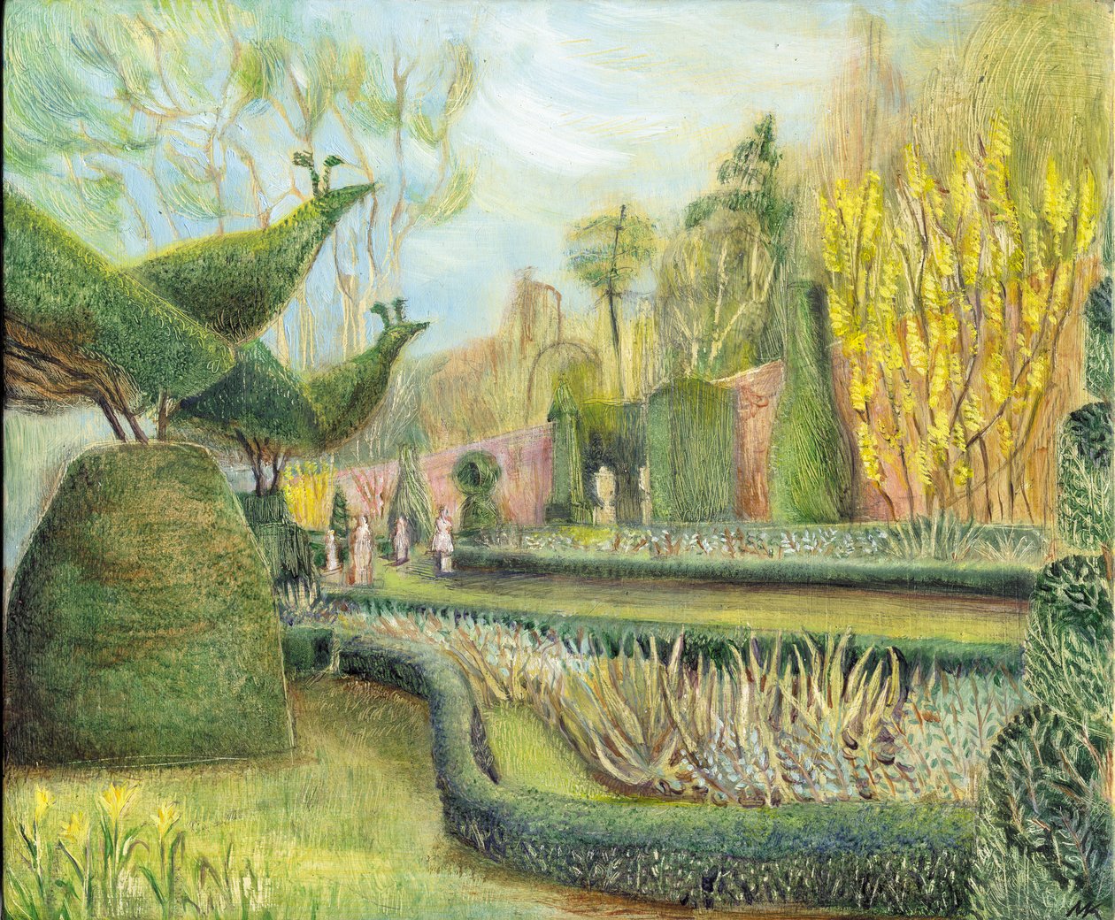 Den lange have, Cliveden: Topiary af Mary Kuper
