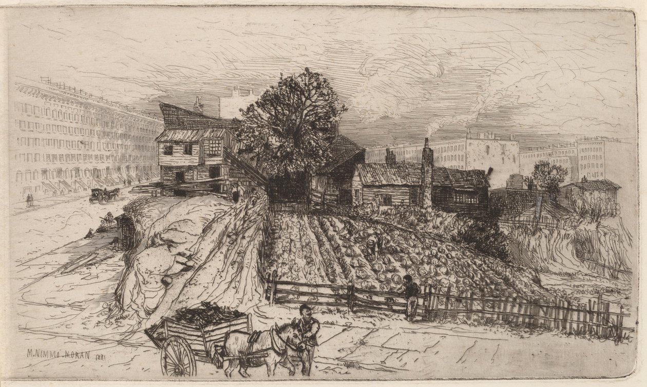 En bygård — New York af Mary Nimmo Moran