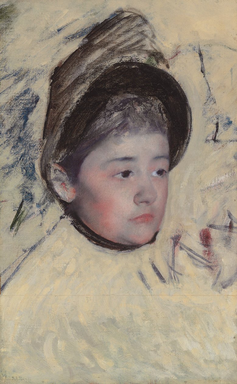 Kvinde iført motorhjelm, ca. 1889 af Mary Cassatt