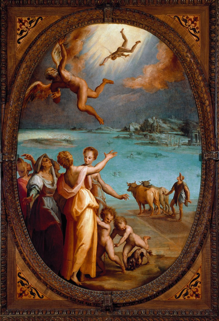 Ikaros fald (maleri af Maso da San Friano