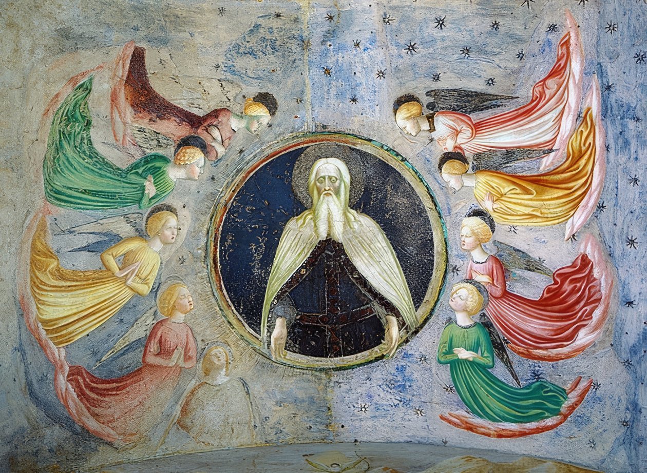 Gud Fader omgivet af engle. 1435 af Tommaso Masolino da Panicale