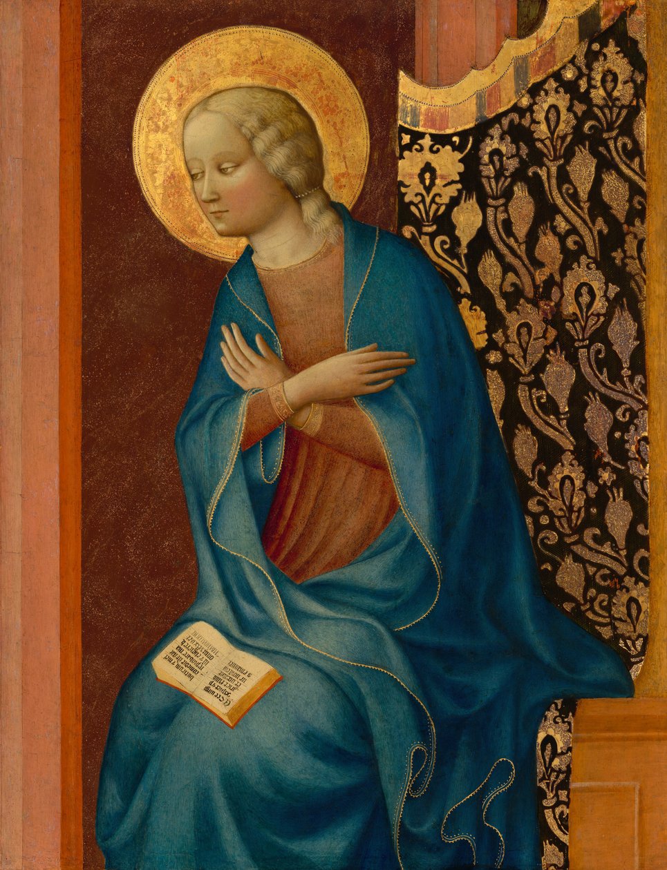 Jomfruen bebuder, ca. 1430. af Masolino da Panicale