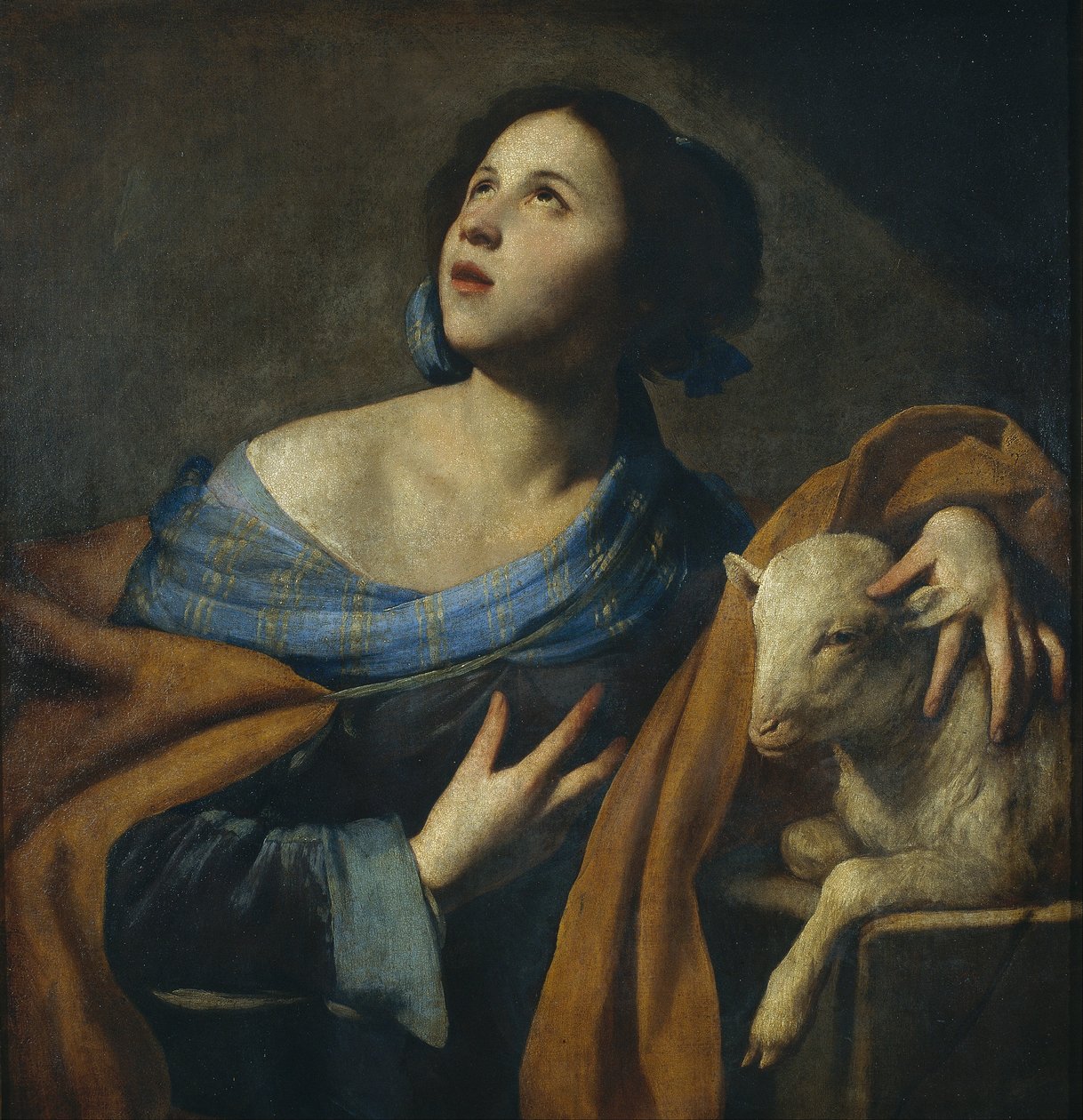 Sankt Agnes af Massimo Stanzione