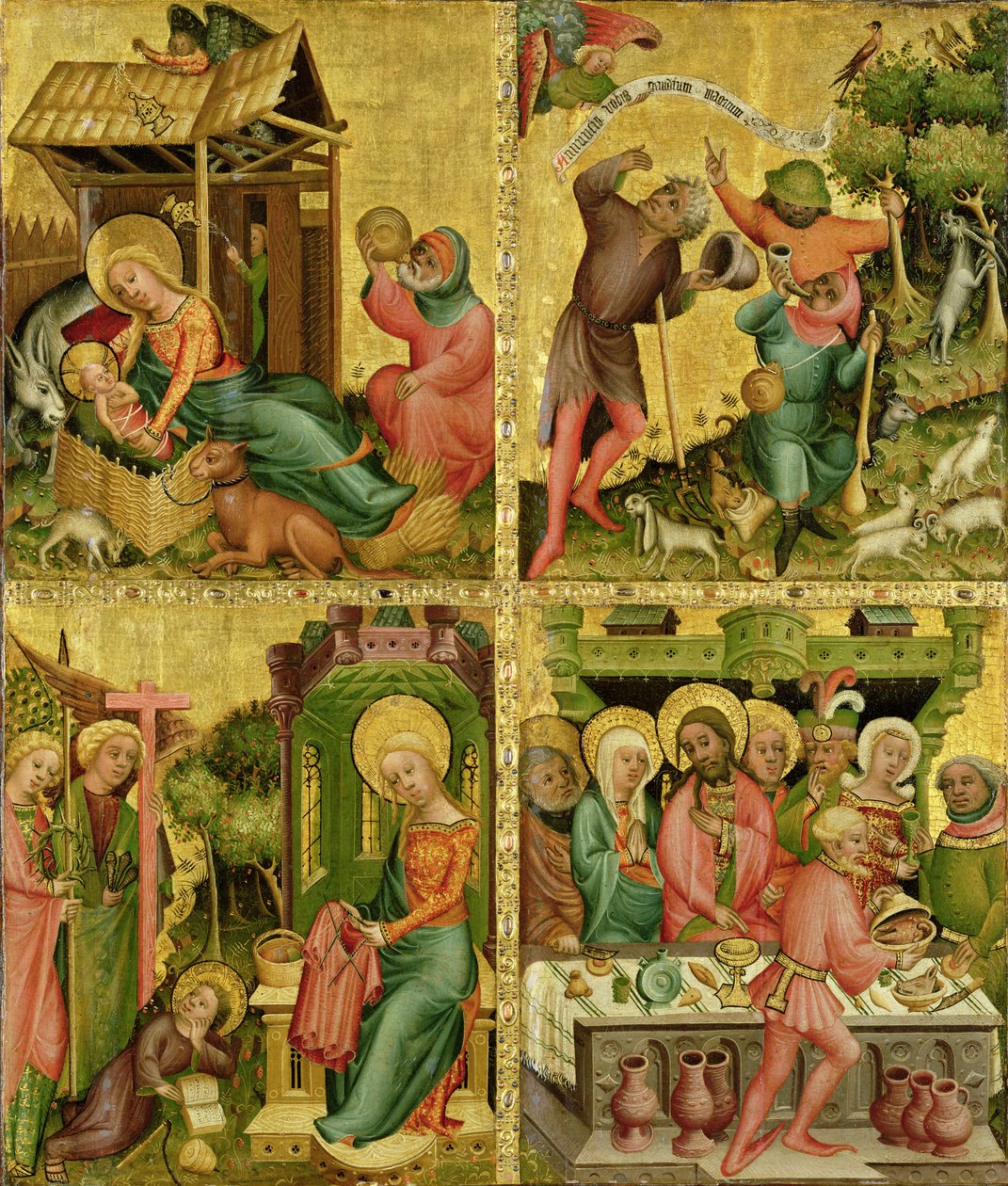 Buxtehude-alteret, højre fløj, 1400-10 (tempera på panel) af Master Bertram of Minden