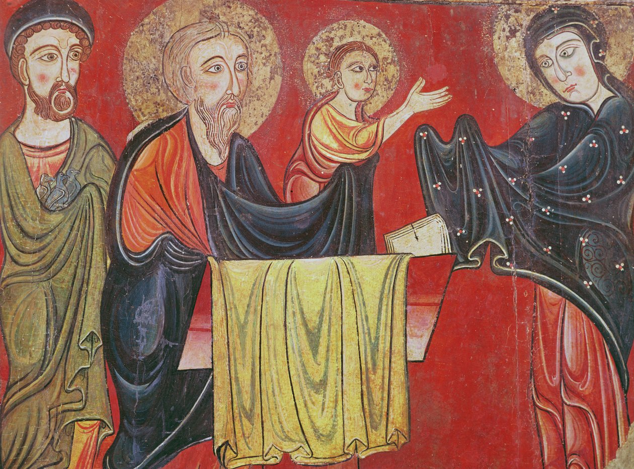 Præsentationen ved templet, fra alterets frontal af Santa Maria d