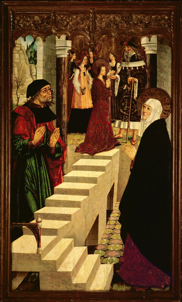 Præsentationen af Jomfru Maria i templet, ca. 1500 af Master of Budapest