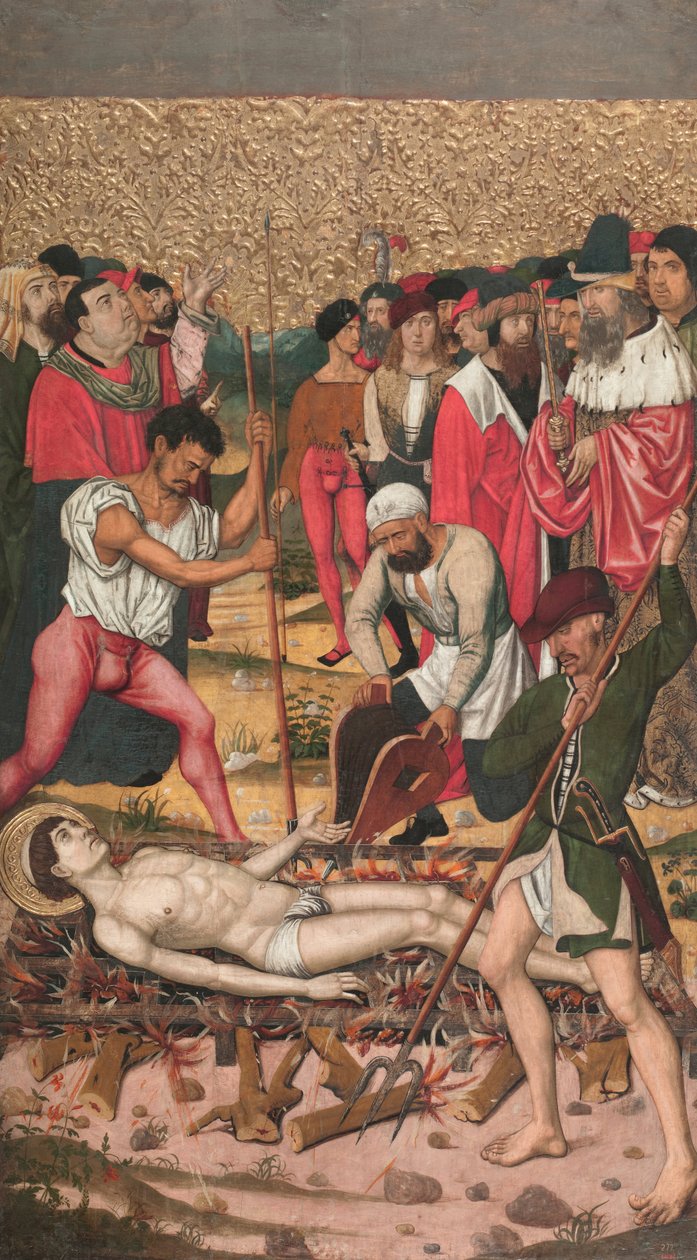 Saint Vincent på Gridiron af Master of Castelsardo