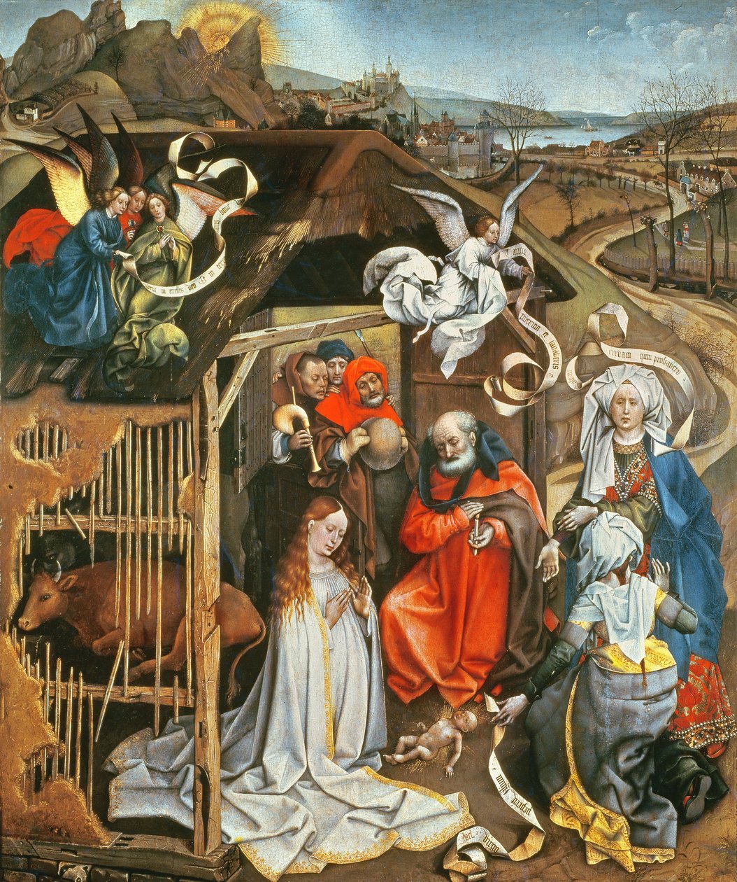 Fødsel, c.1425 af Master of Flémalle