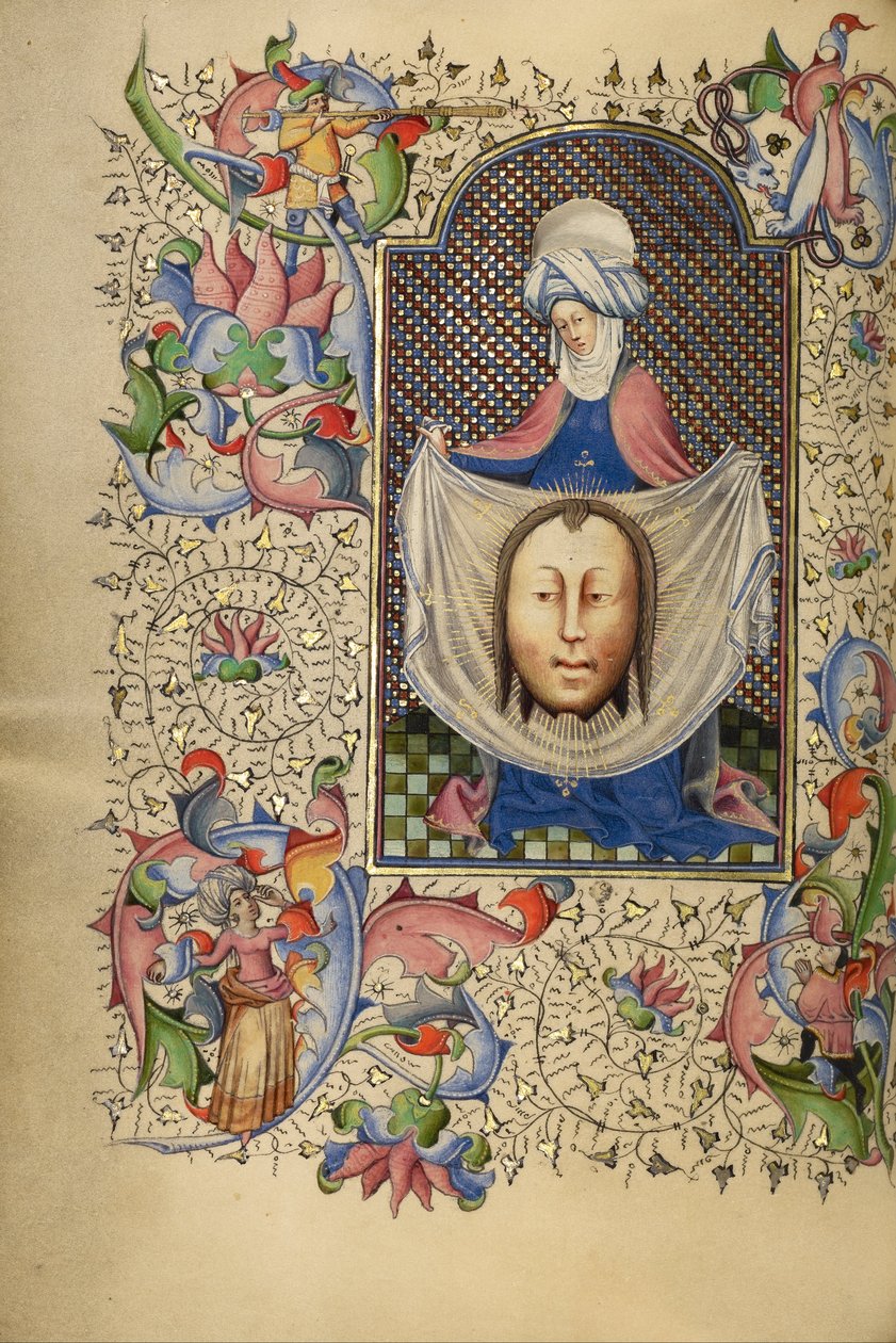 Saint Veronica viser Sudarium af Master of Guillebert de Mets