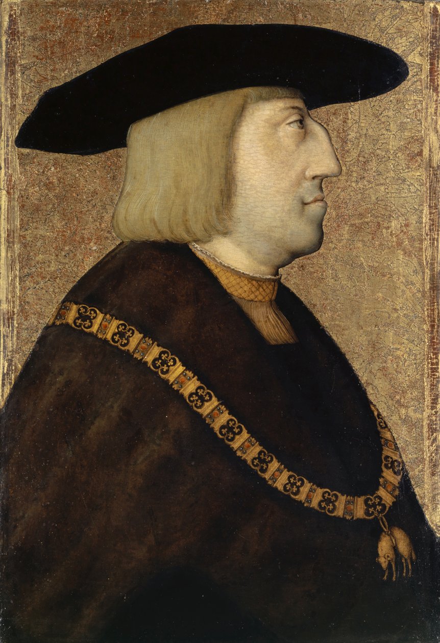 Portræt af kejser Maximilian I af Master of Messkirch