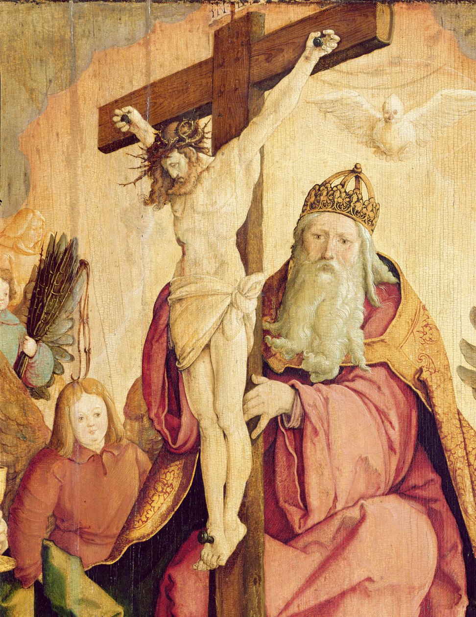 Den hellige treenighed (detaljer) af Master of Messkirch