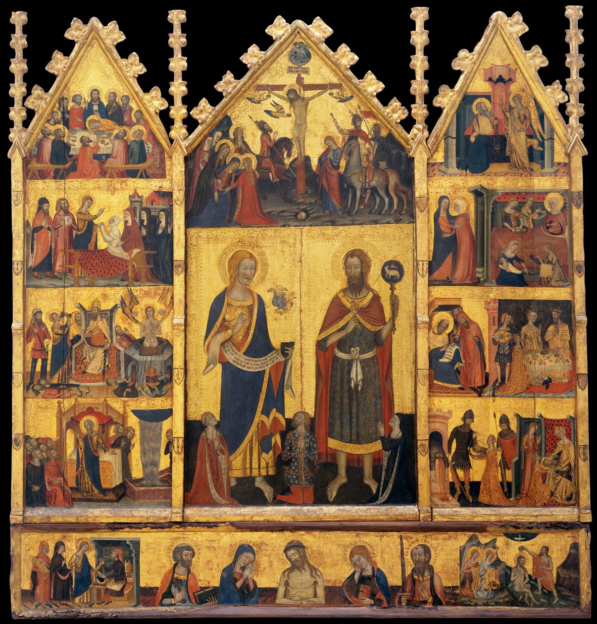 Altertavle af de hellige Johannes af Master of Santa Coloma de Queralt
