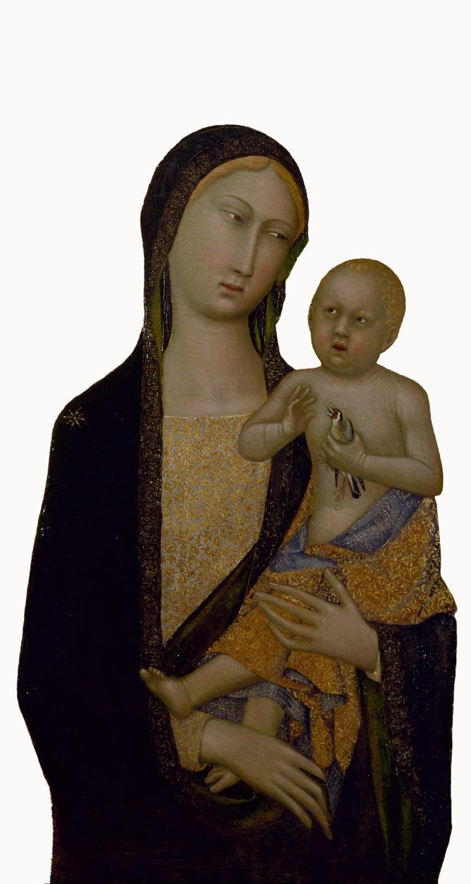 Jomfru og barn af Master of Sienese Straus the Madonna