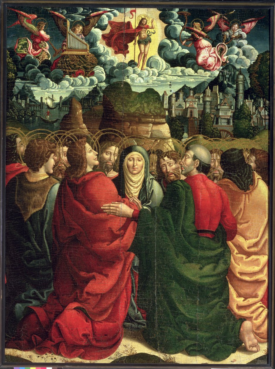 Ascension (tempera på panel) af Master of Sigena