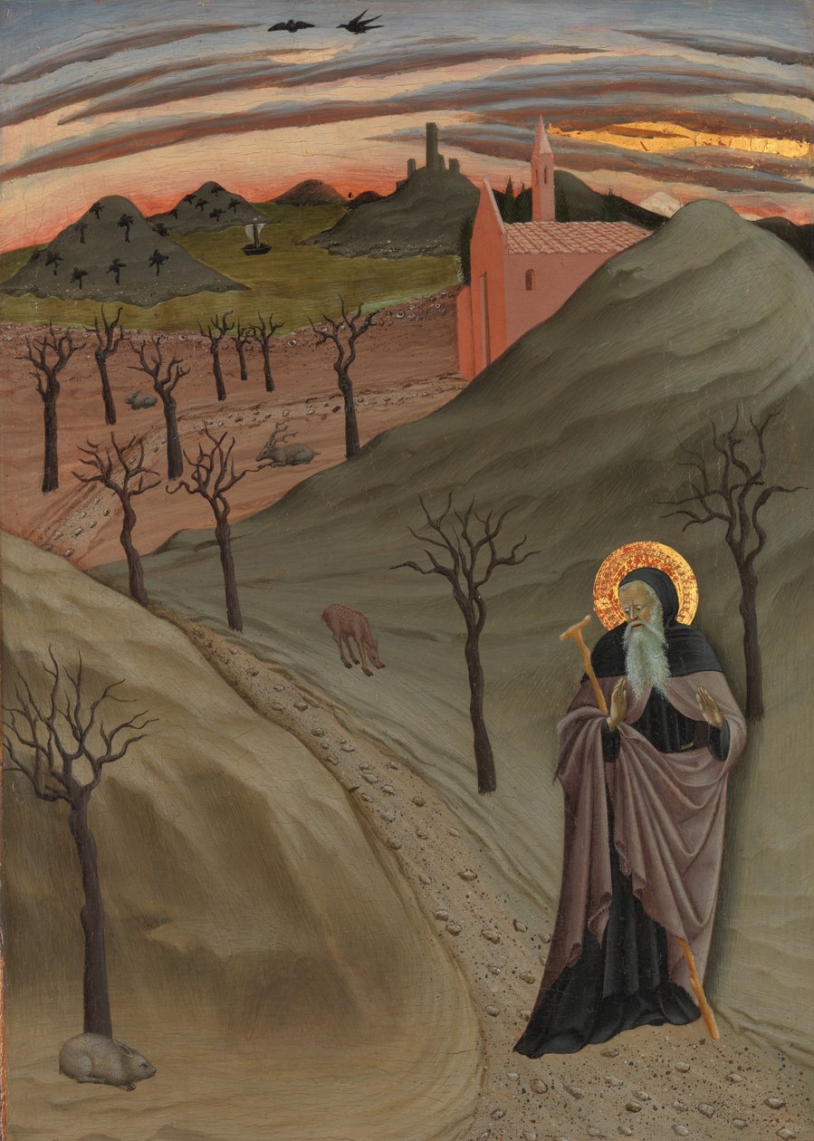 Sankt Antonius abbed i ørkenen, ca. 1435 af Master of the Osservanza