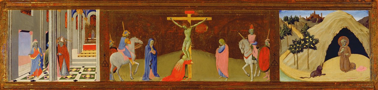 Triptych of the Crucifixion, 1436 (tempera på panel) af Master of the Osservanza